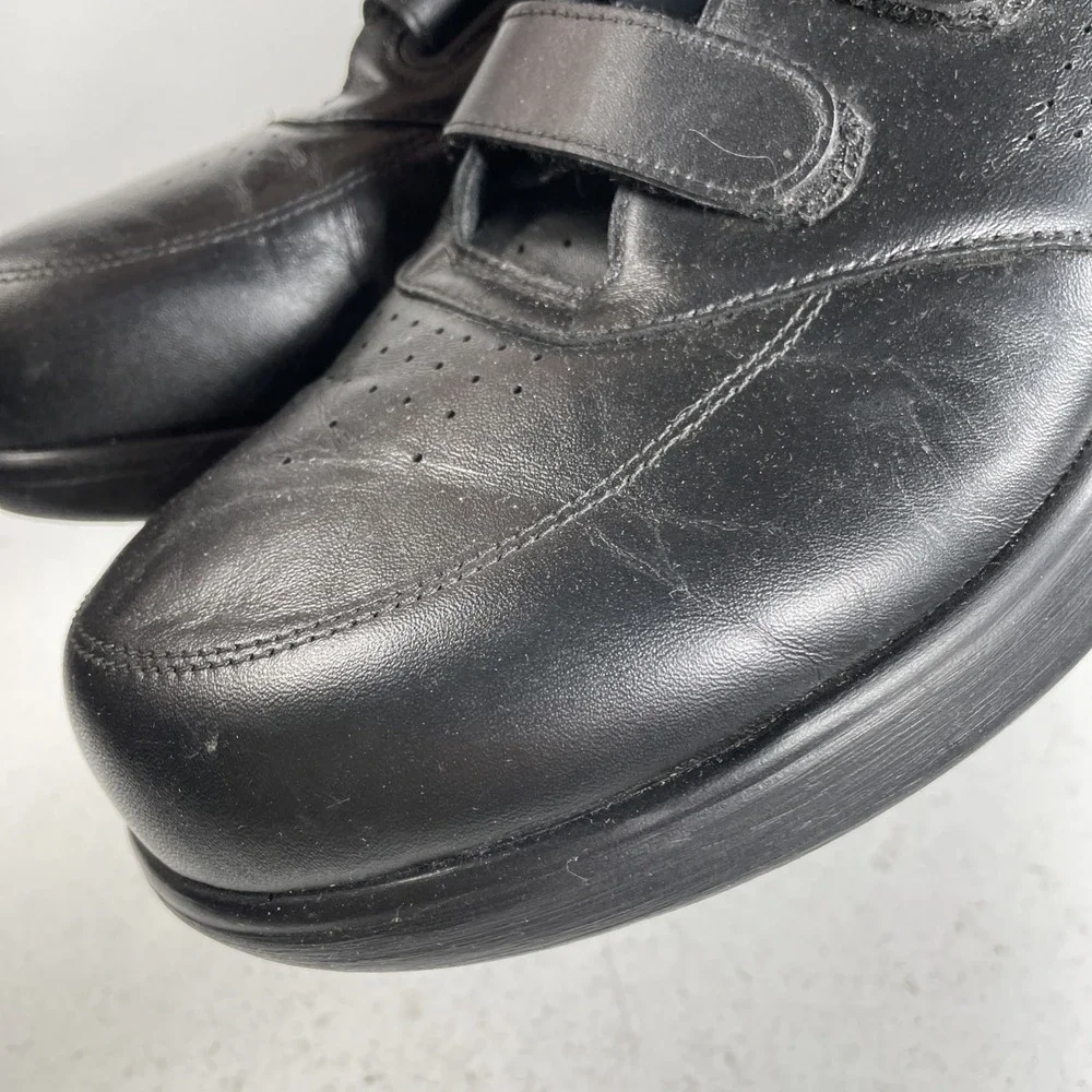 SAS VTO Leather Tripad Comfort Walking Shoe Black Leather Men 9.5 WWW Extra Wide